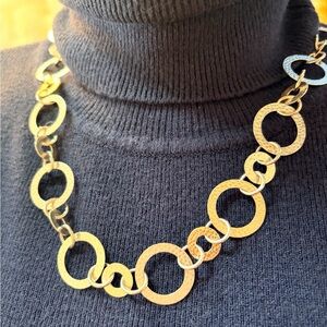 #179 Kay Jewelers .925 Italian Sterling Silver Link Necklace. Like New